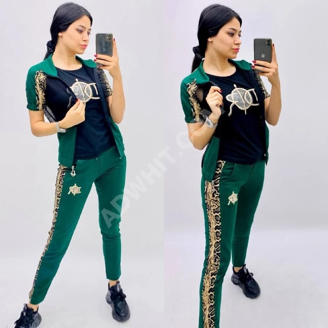 بيجاما نسائية ثلاث قطع 