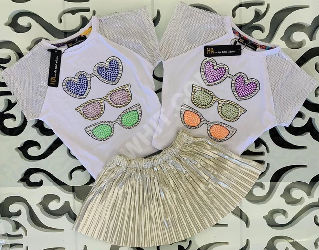 طقم بناتي قطعتين