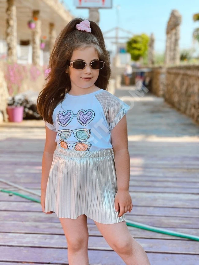 طقم بناتي قطعتين