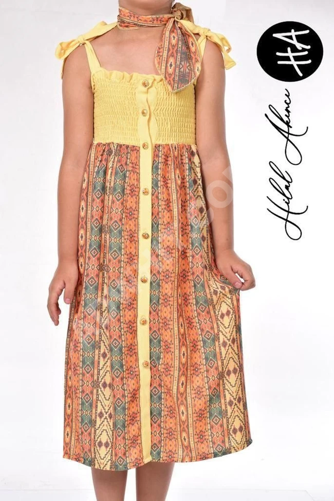 فستان بناتي طويل