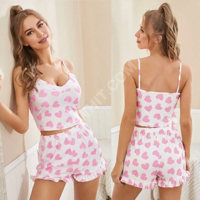 طقم نوم نسائي قطعتين