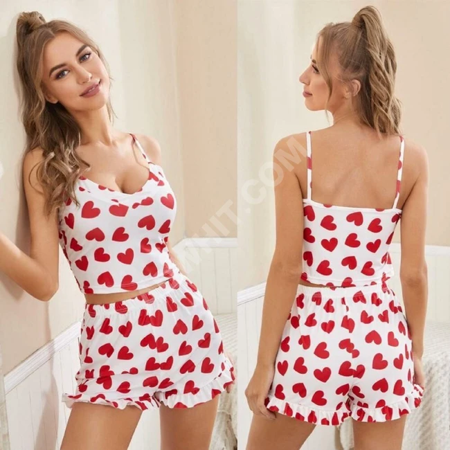 طقم نوم نسائي قطعتين