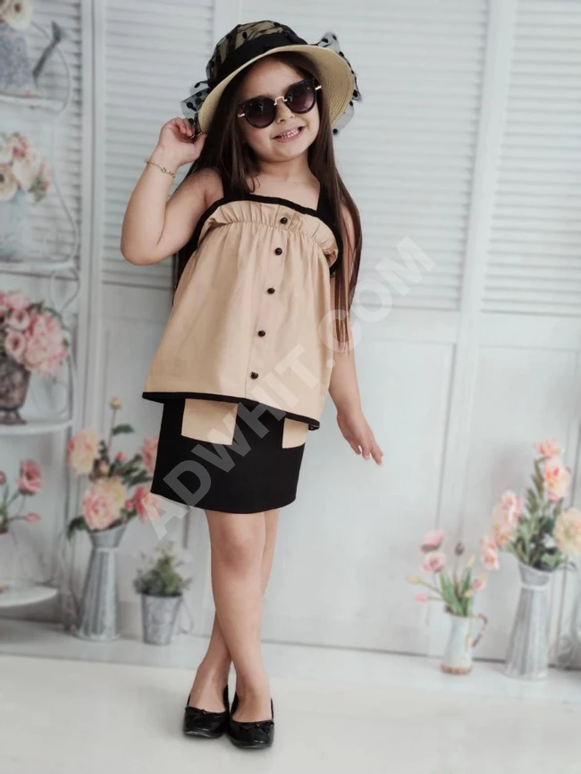 طقم بناتي أنيق 