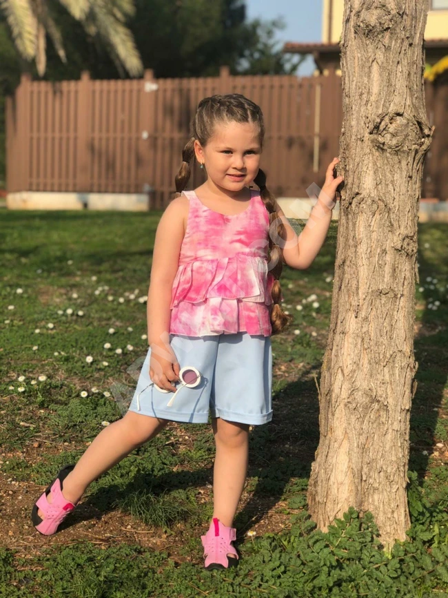 طقم بناتي صيفي 