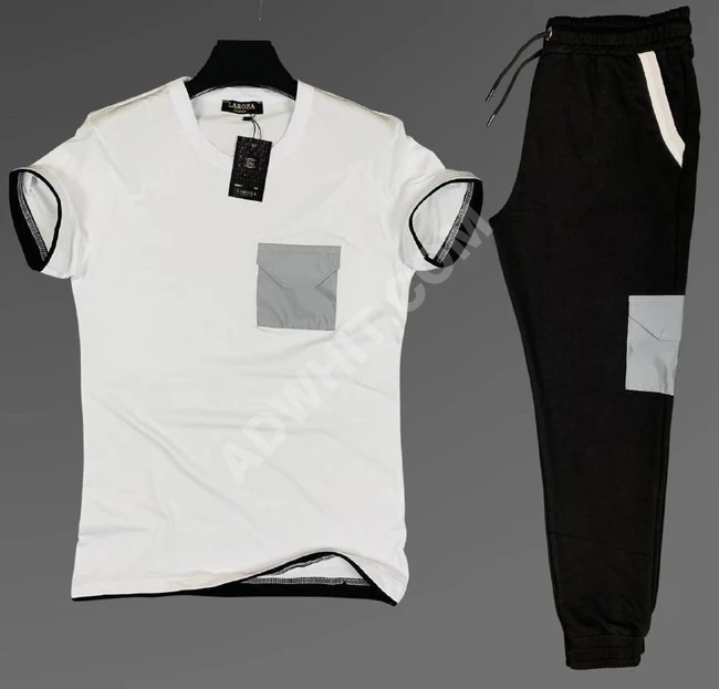 طقم رجالي بنطلون مع كنزة 