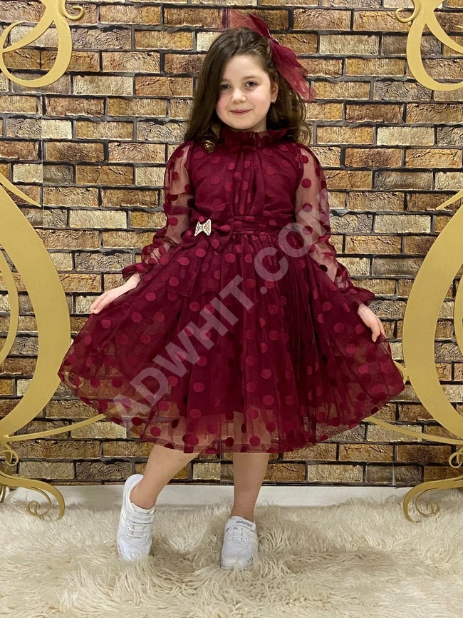 فستان بناتي شيفون 