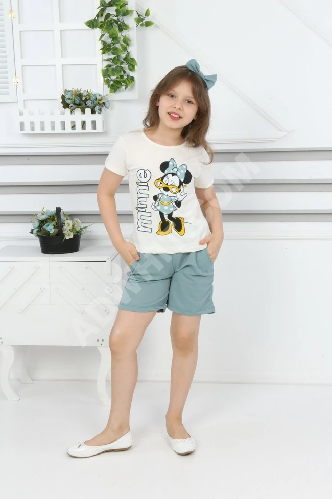 طقم بناتي صيفي 