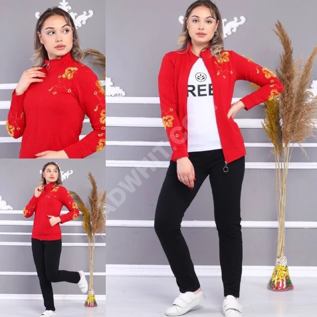 بيجاما نسائية ثلاث قطع 