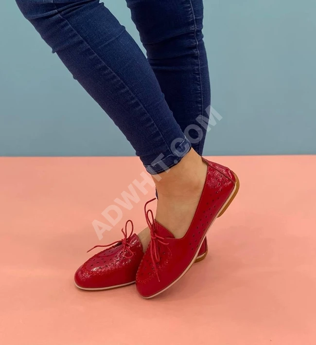 حذاء رسمي نسائي بدون كعب 