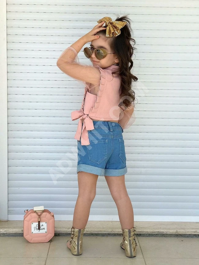 طقم بناتي صيفي 