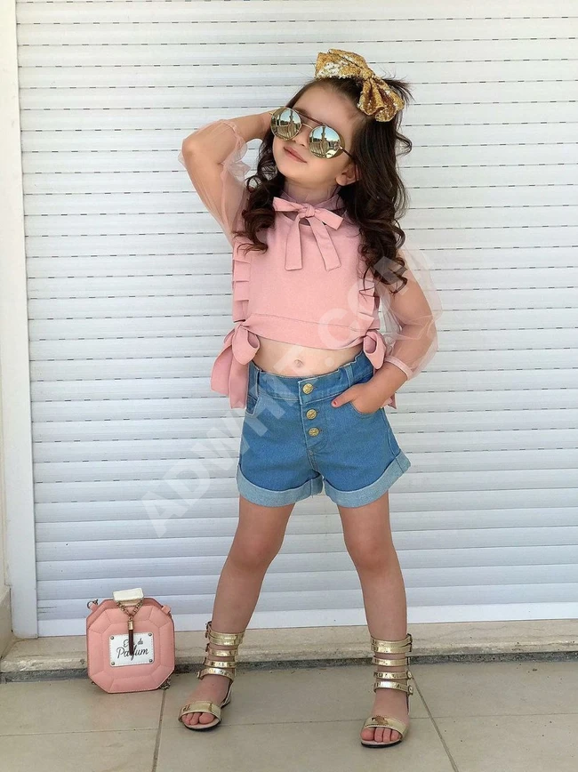 طقم بناتي صيفي 