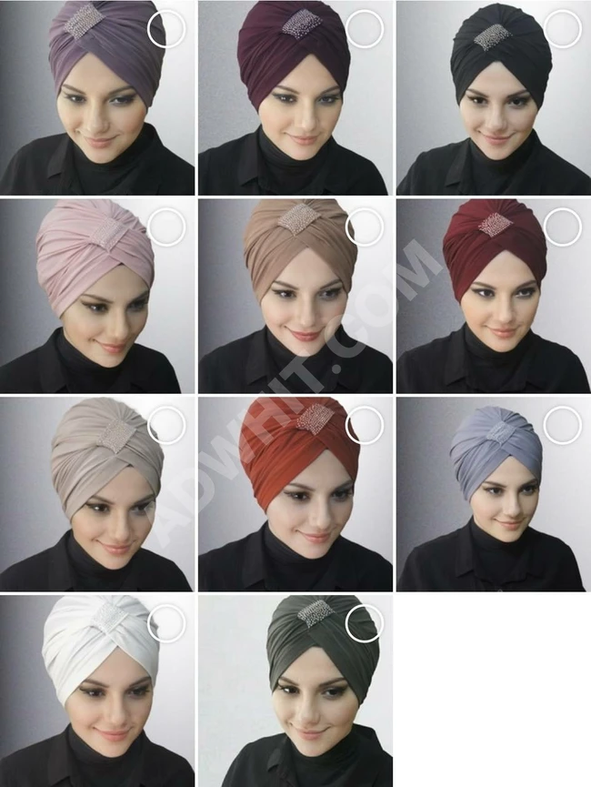 توربان للمحجبات متوفر بألوان متعددة 