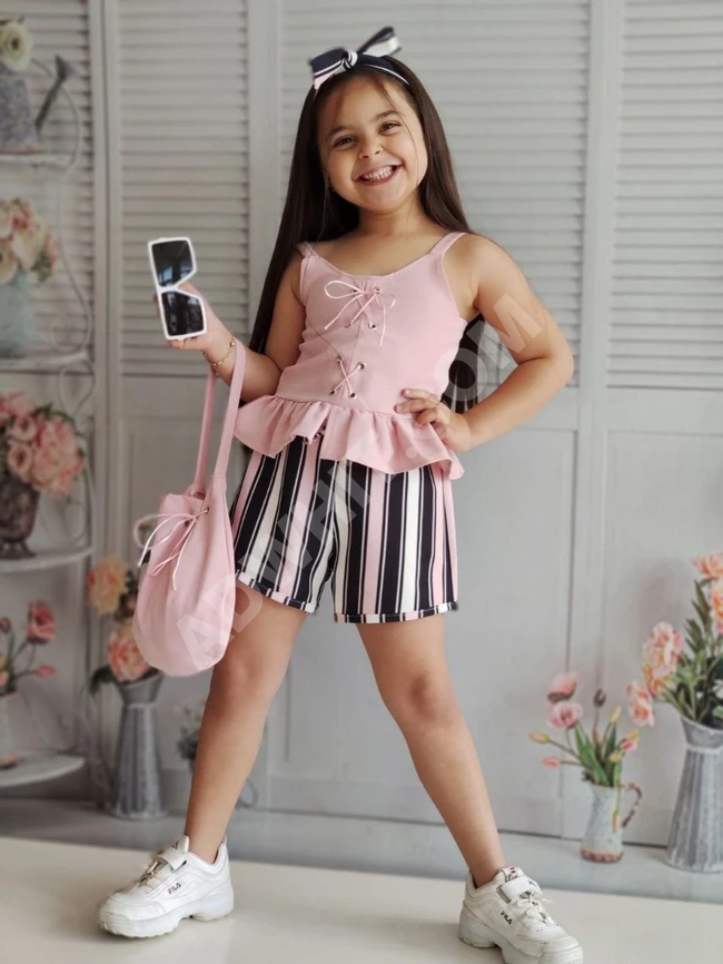 طقم بناتي قطعتين 