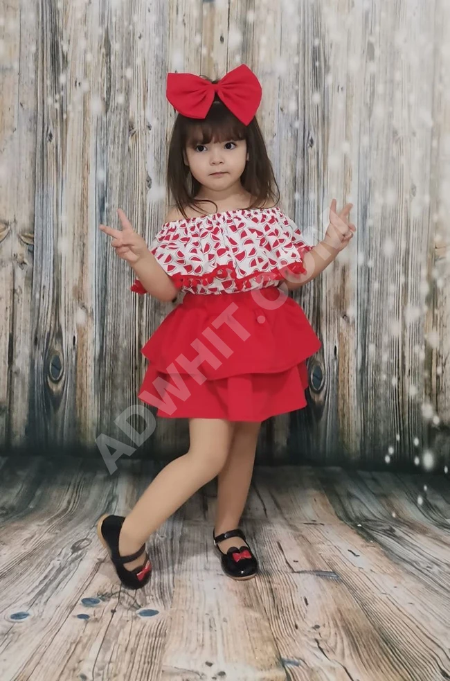 طقم بناتي قطعتين 