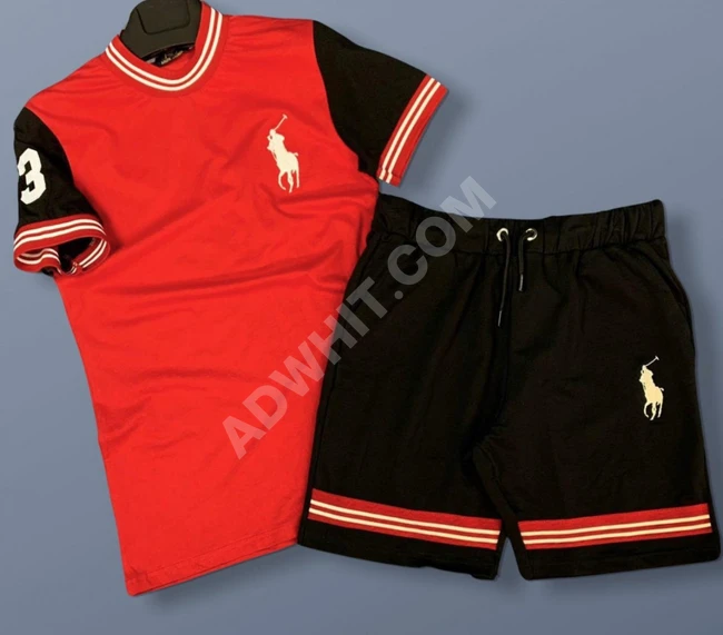 طقم رجالي شورت مع كنزة