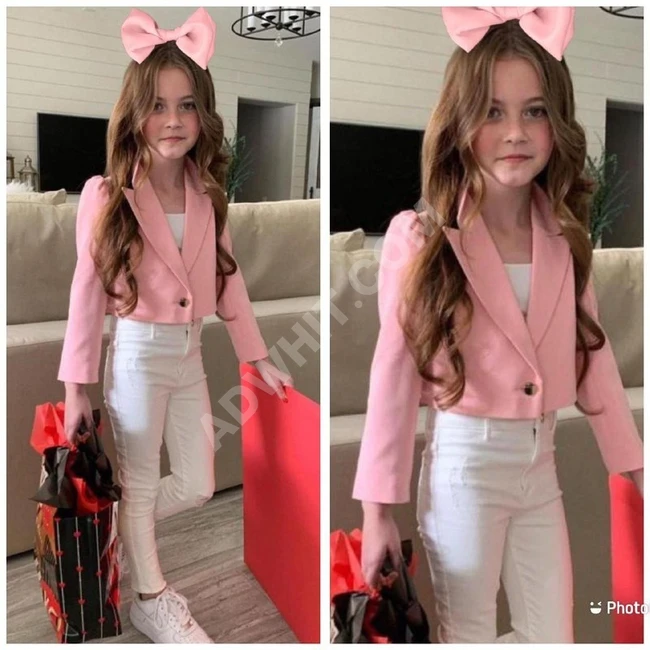 طقم بناتي ثلاث قطع 