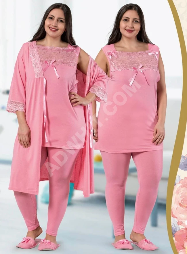 بيجاما نسائية ثلاث قطع 