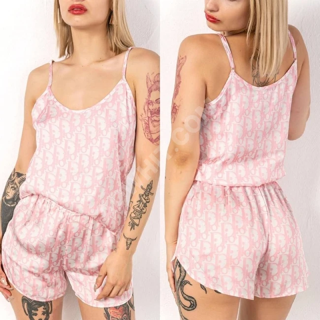 بيجاما نوم نسائية ساتان حرير 