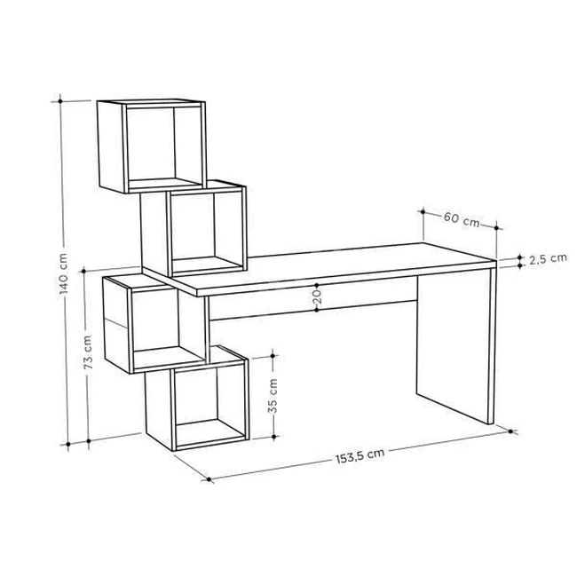 طاولة دراسة - موديل BALANCE