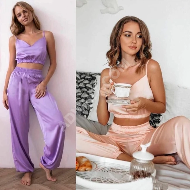 بيجاما نسائية ساتان 