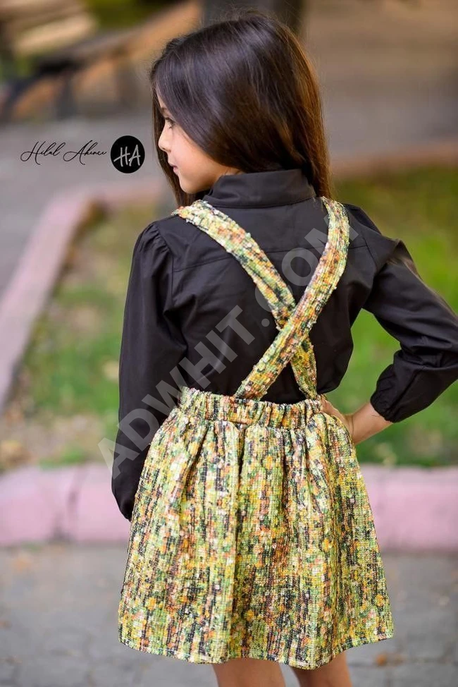 طقم بناتي سالوبيت مع قميص 