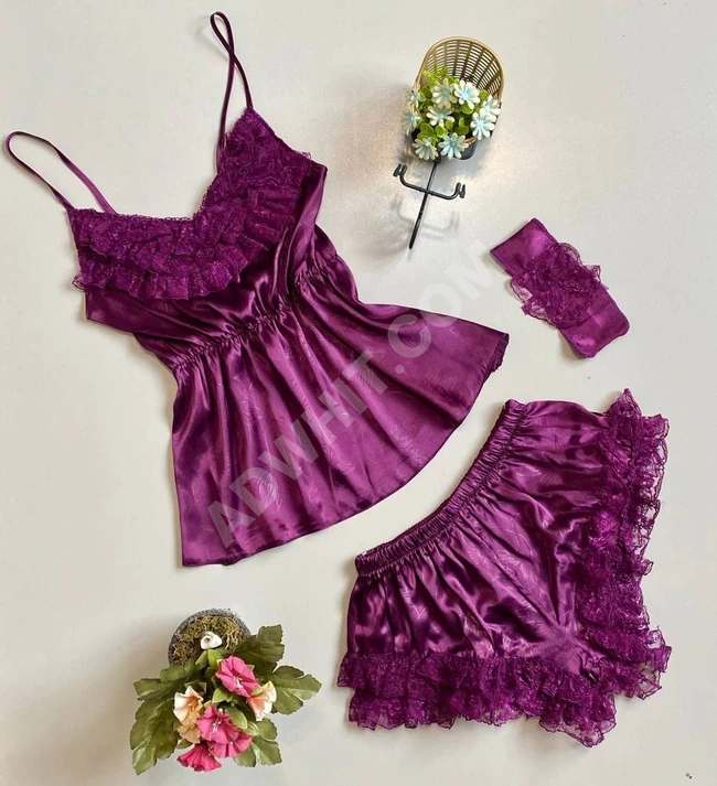 لانجري نسائي ثلاث قطع 