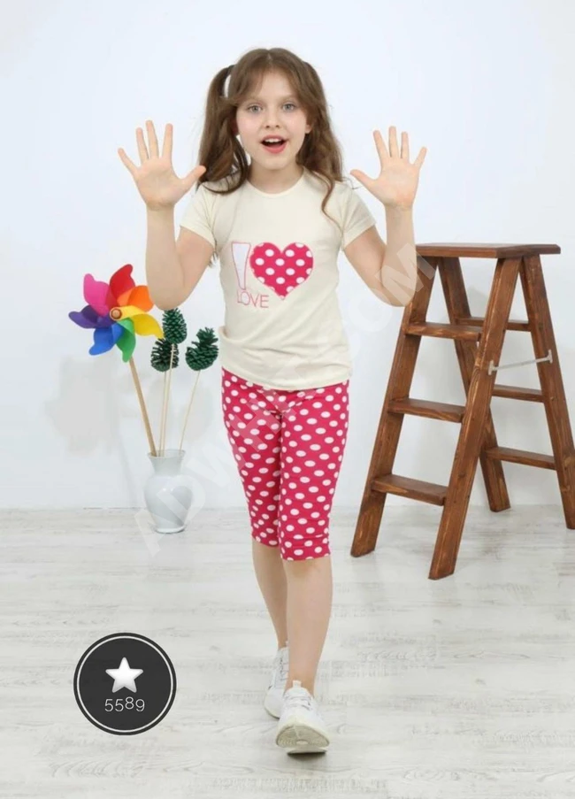 طقم بناتي صيفي 