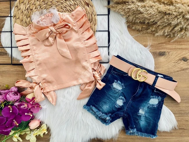 طقم بناتي صيفي 