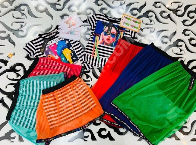 طقم بناتي بسعر مخفض 