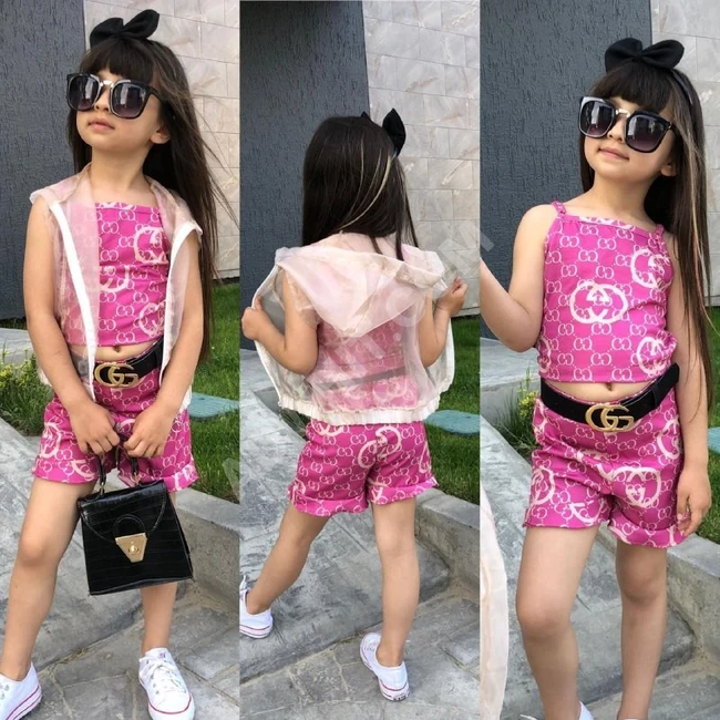 طقم بناتي ثلاث قطع