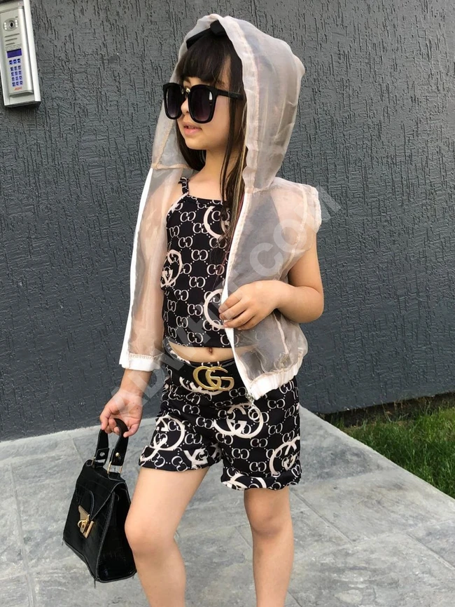 طقم بناتي ثلاث قطع