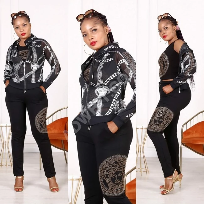 بيجاما نسائية ثلاث قطع 