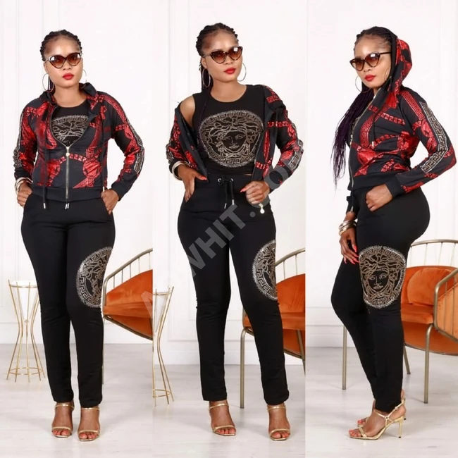 بيجاما نسائية ثلاث قطع 