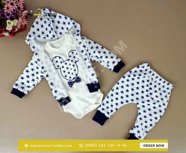 طقم بيبي ثلاث قطع