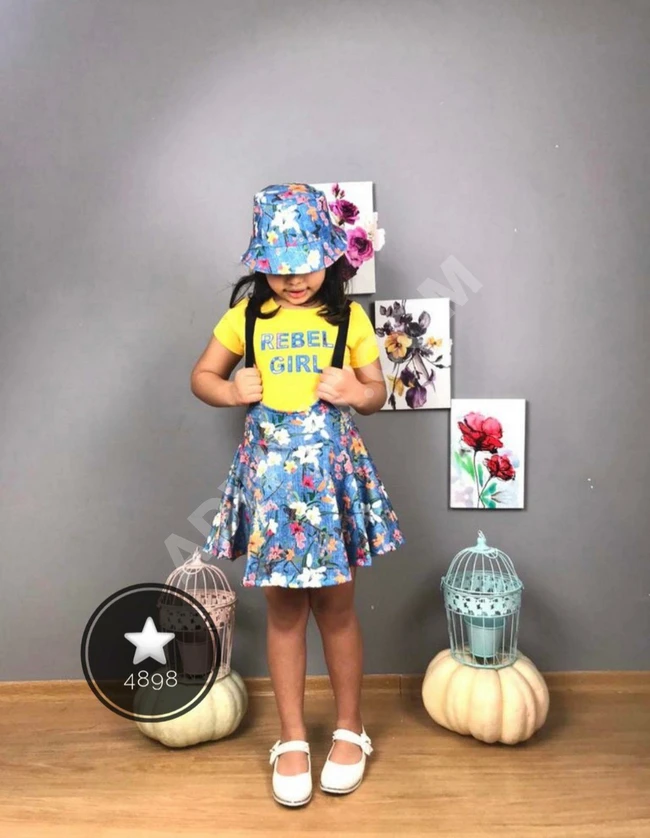 طقم بناتي صيفي 