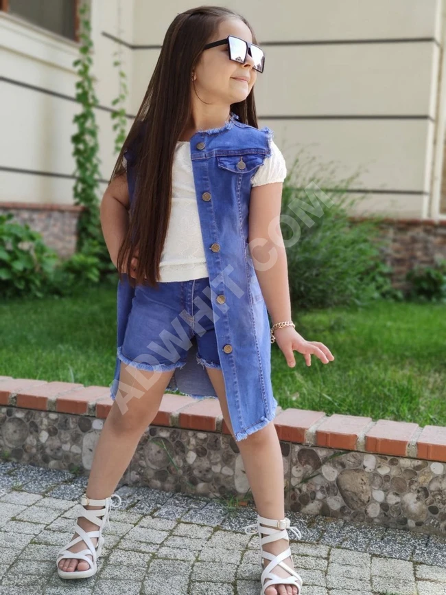 طقم جينز نسائي 