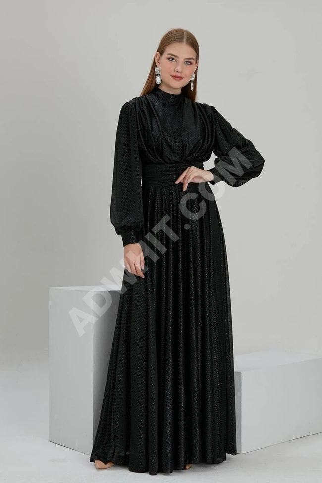 فستان سهرة نسائي طويل للمحجبات