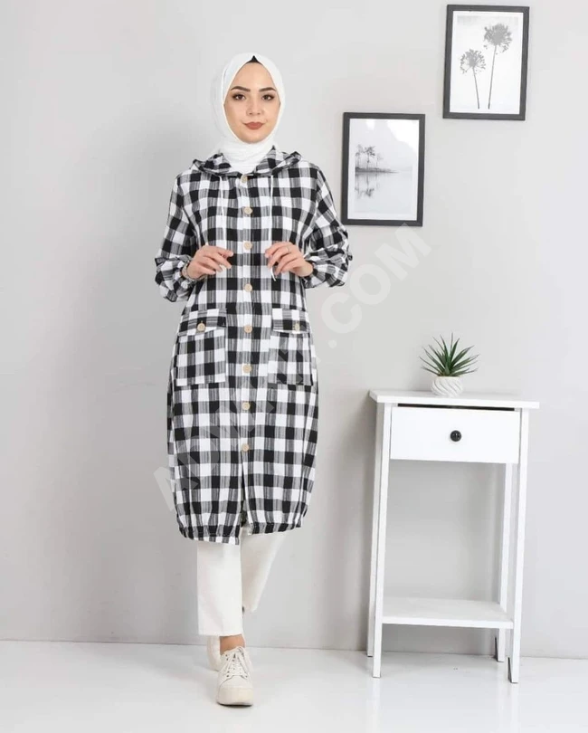 تونيك نسائي طويل للمحجبات 