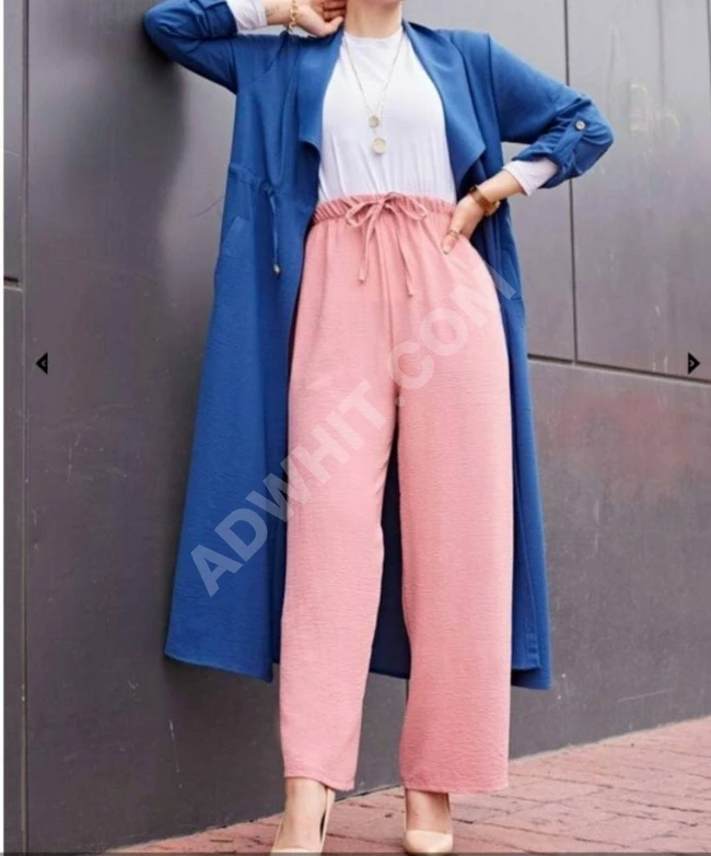 بنطال نسائي واسع للمحجبات 