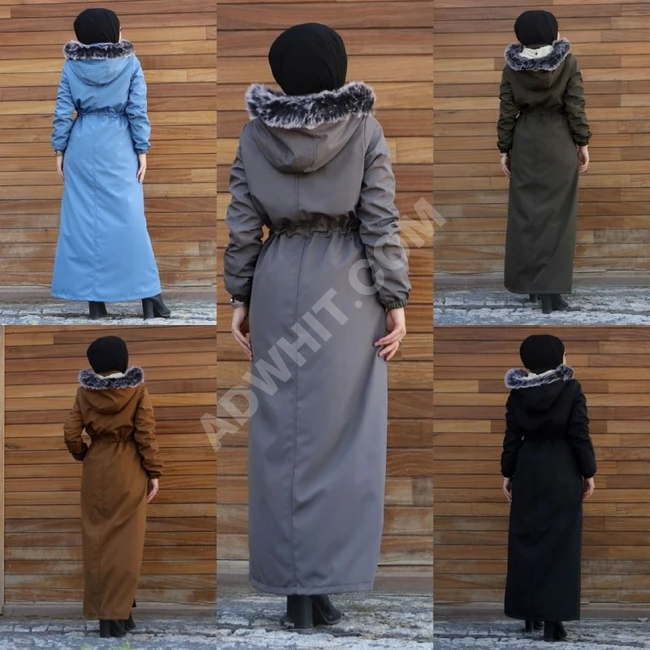 جاكيت شتوي نسائي طويل