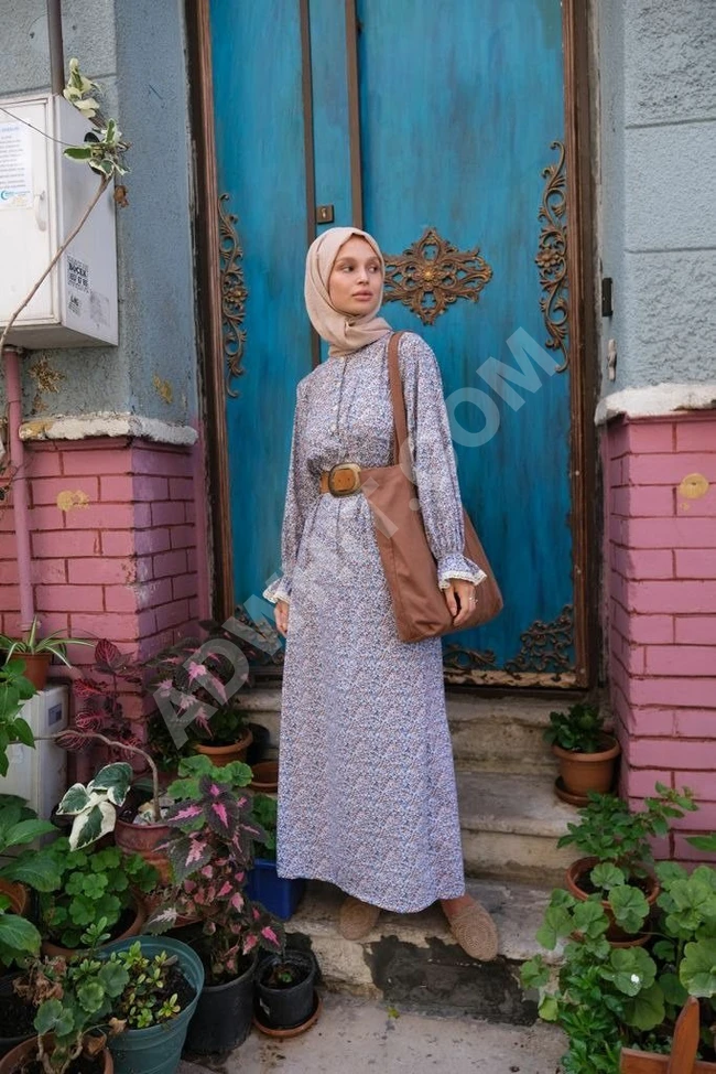 فستان نسائي طويل للمحجبات 