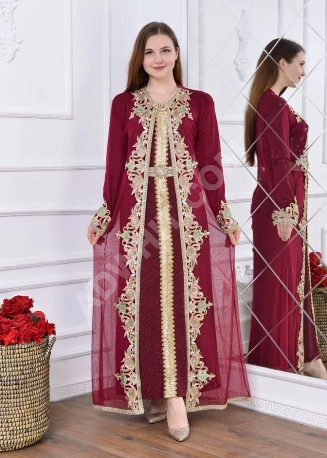 قفطان نسائي طويل للمحجبات 