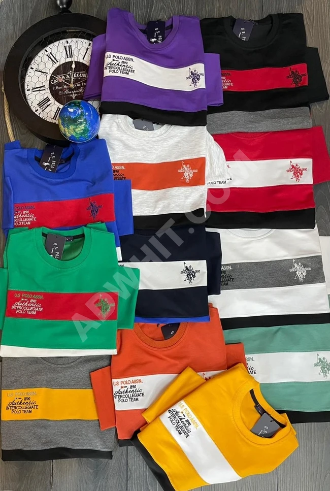 تيشرت رجالي بألوان متعددة 