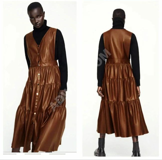 فستان جلد نسائي 