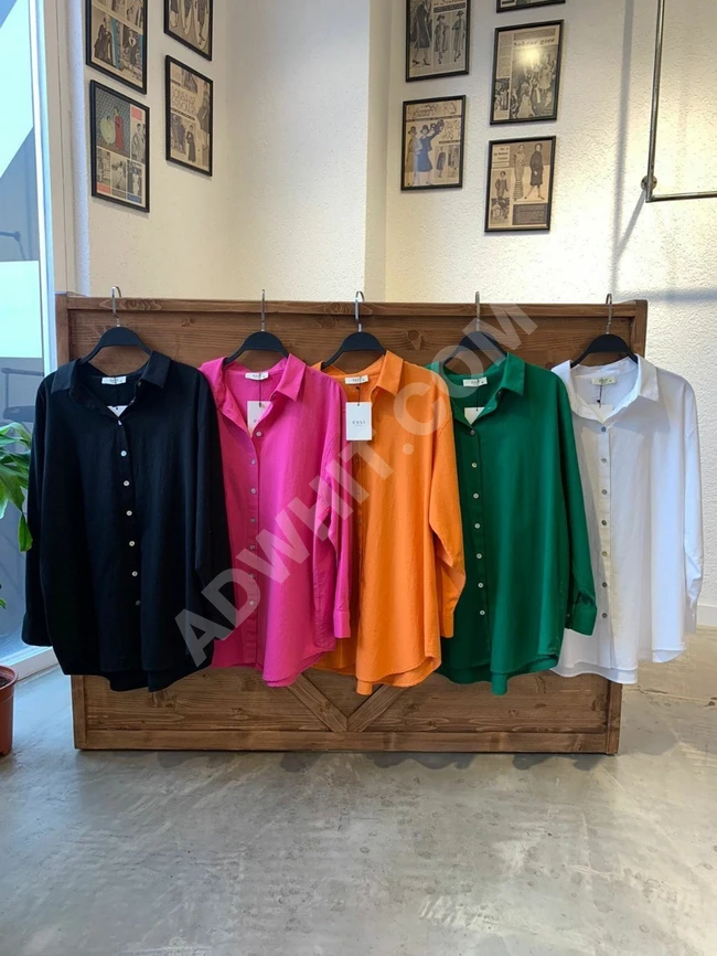 قميص نسائي بألوان متعددة 