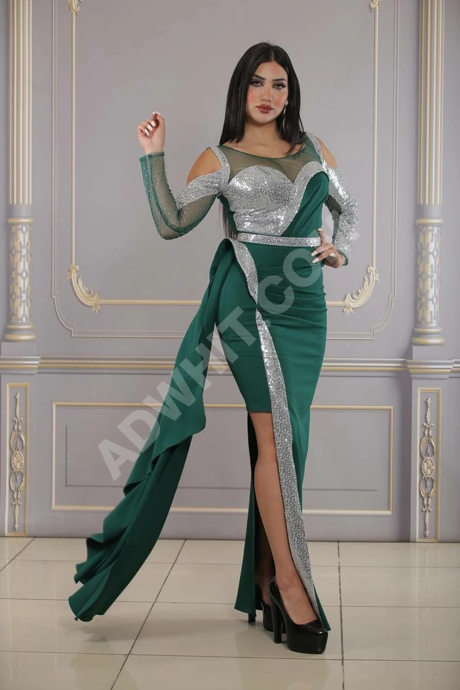 فستان سهرة نسائي طويل 