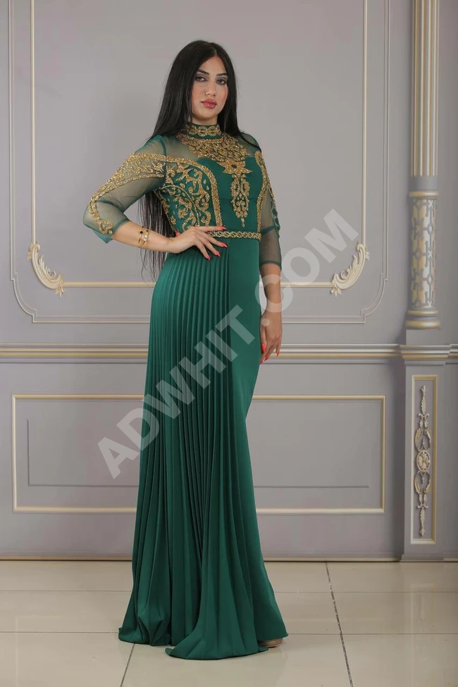 فستان سهرة نسائي طويل شرقي 