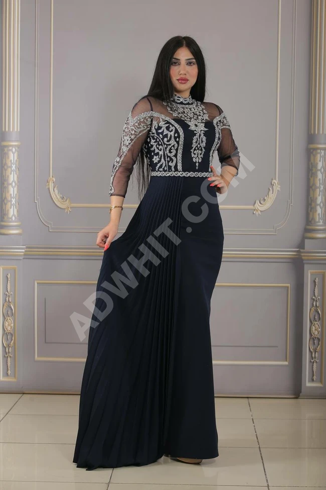 فستان سهرة نسائي طويل شرقي 