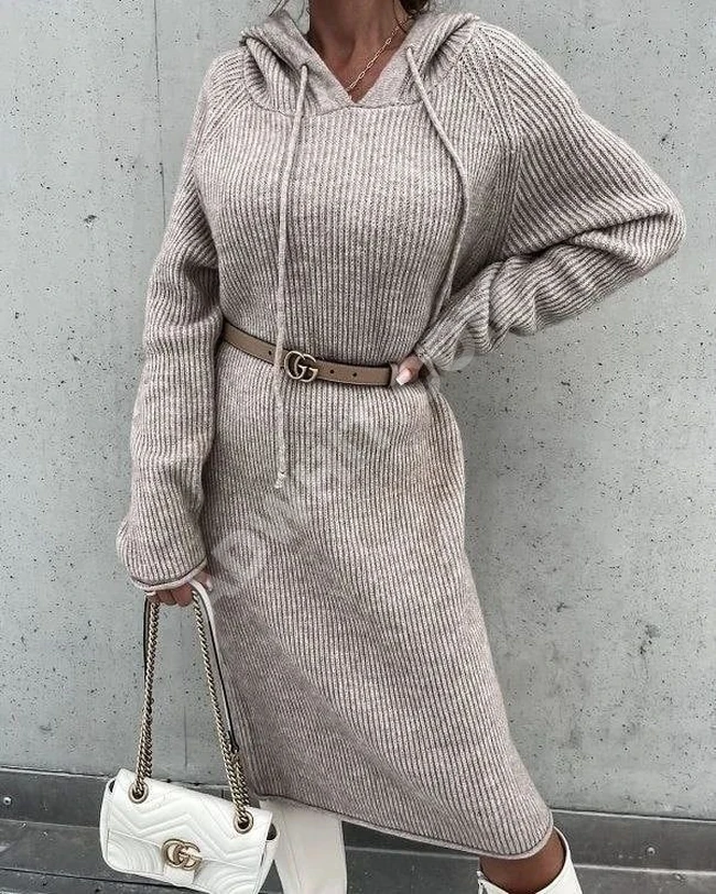 فستان صوف نسائي 