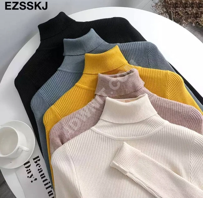 كنزة نسائية صوف بألوان متعددة